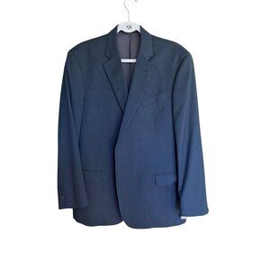 Armani G Line Mens Blazer Size 48 Gray Wool Lined Single-breasted Notch Classic